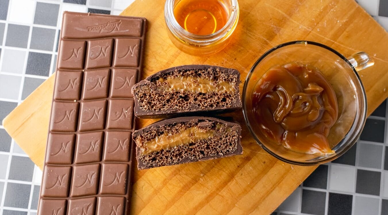 Chocolate covered caramels