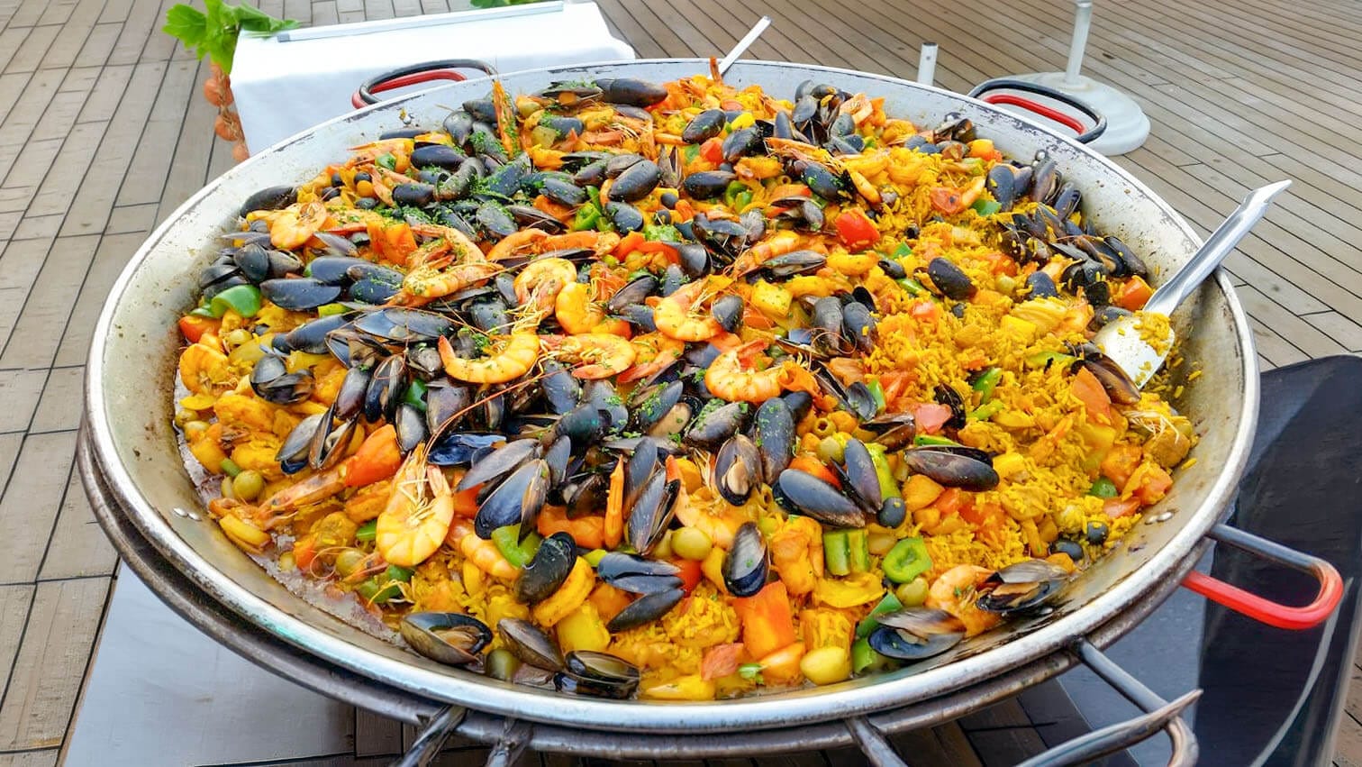 A seafood Spanish Paella
