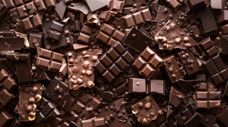 A mound of chocolate.