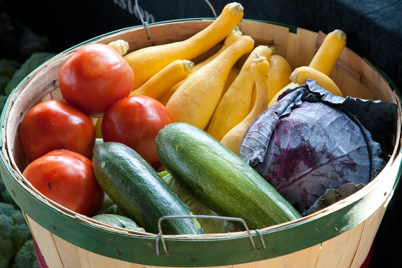 Various Vegetables in a basket