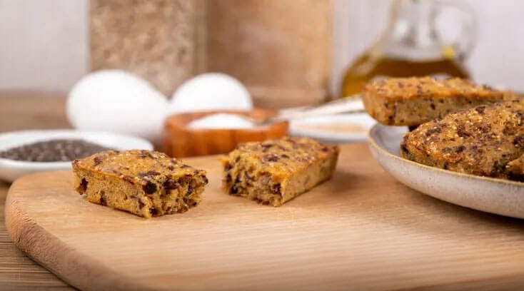 Raisin and Spice Bars freshly baked