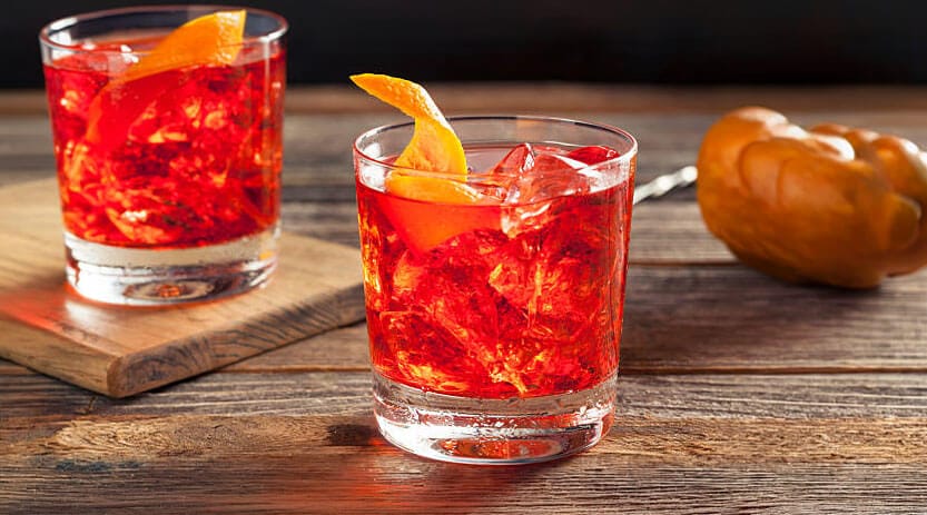Two Vermouth cocktails