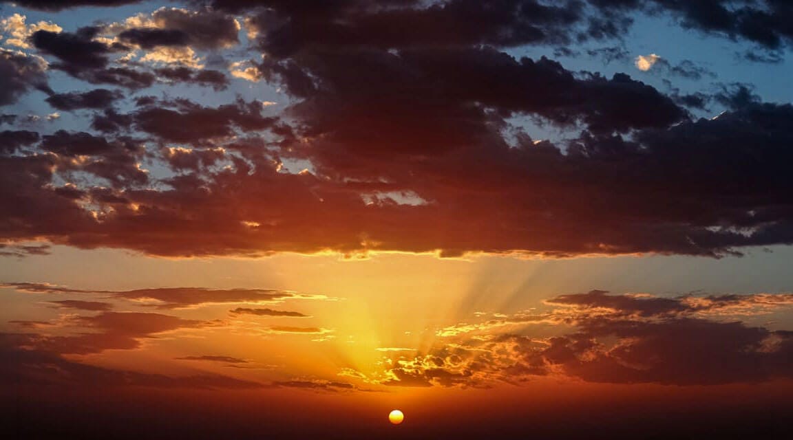 A holy sunset