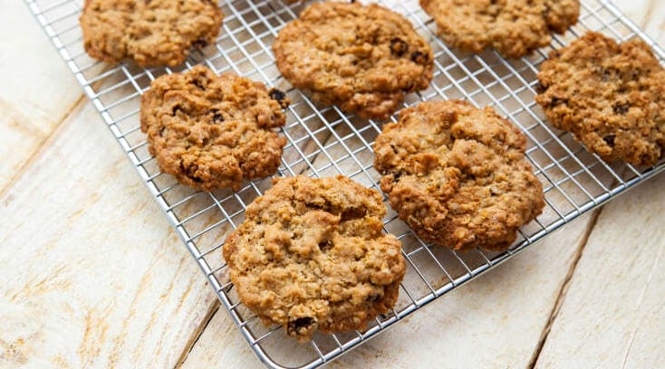 Fresh batch of oatmeal cookies